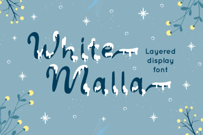 White Malla - Christmas Font