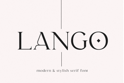 Lango - Modern Serif Font