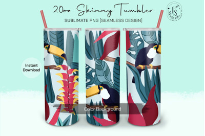 Tropical Toucan 20oz Tumbler Sublimation