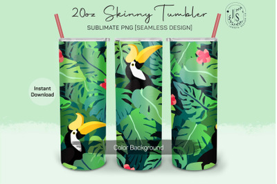 Tropical Hornbill 20oz Tumbler Sublimation