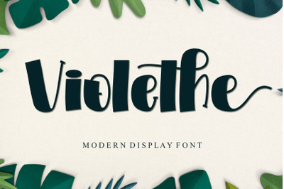 Violethe - Modern Display Font
