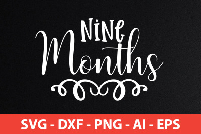 Nine Months SVG