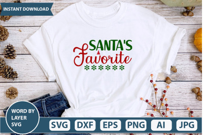 Santa&#039;s Favorite svg cut file