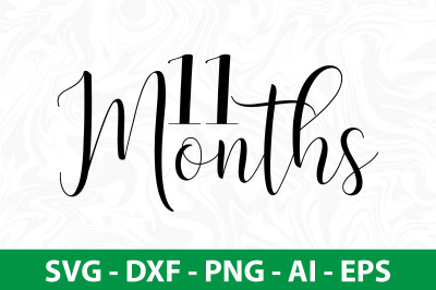 Eleven Months SVG