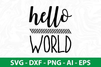 hello world SVG