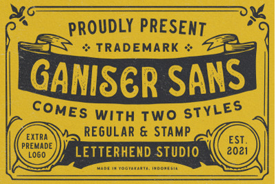Ganiser Sans - Extra Premade Logo