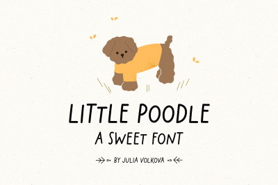 Little poodle | Sweet font