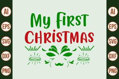 my first christmas SVG