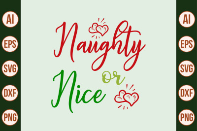 Naughty or Nice SVG