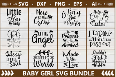 Baby Girl SVG Bundle