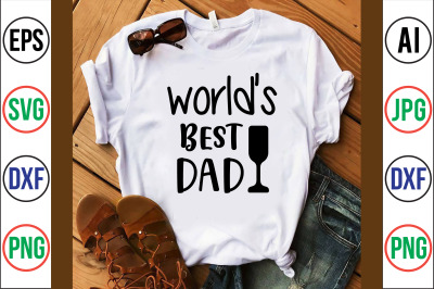 world&#039;s best dad svg cut file