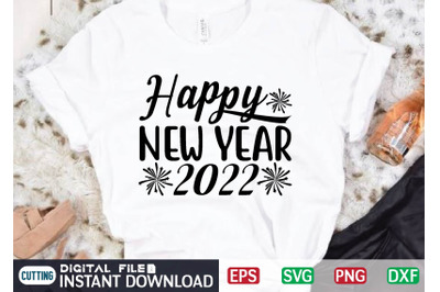 Happy New Year 2022 t shirt designs for sale