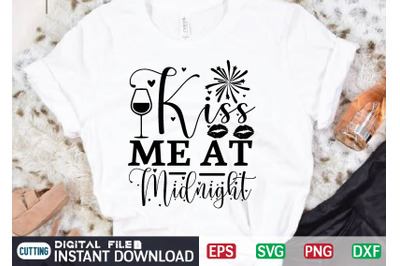 Kiss Me at Midnight svg vector for t-shirt