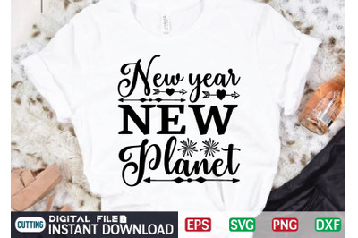 New Year New Planet t shirt designs for sale