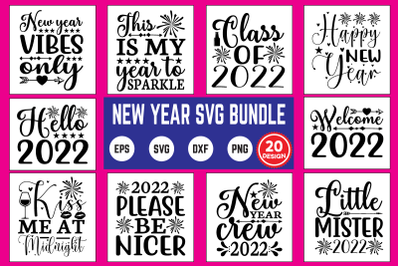 New year SVG bundle svg t shirt design template