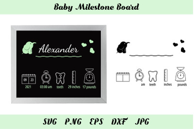 Baby Board Announcement. Baby Milestone Board SVG. Kids SVG