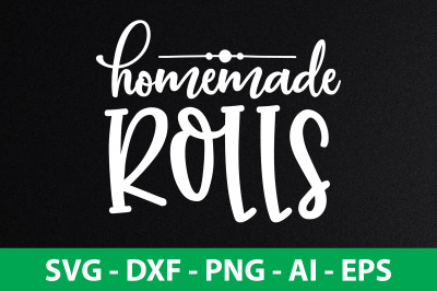 Homemade Rolls svg cut file