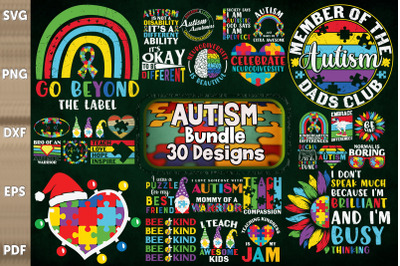 Autism Bundle-30 Designs-211201