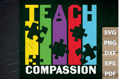 Autism Quote Gift Teach Compassion