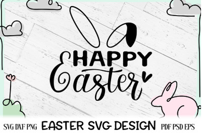 Easter SVG Design. Cut File SVG. Happy Easter Day.