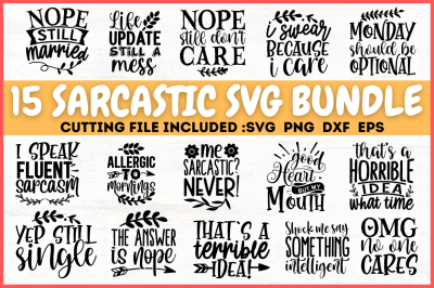 Sarcastic SVG Bundle