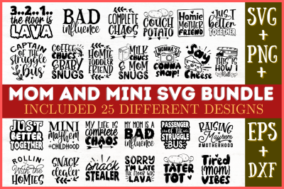 Mom And Mini  SVG Bundle