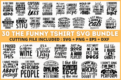 The Funny Tshirt SVG Bundle