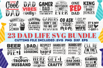 Dad Life SVG Bundle