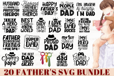 Father&#039;s SVG Bundle