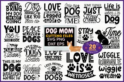 Dog Mom SVG Bundle