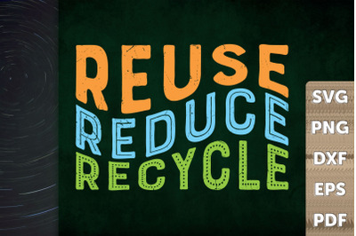 Earth Day Reuse Reduce Recycle