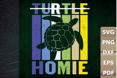 Lover Ocean Funny Turtle Homie