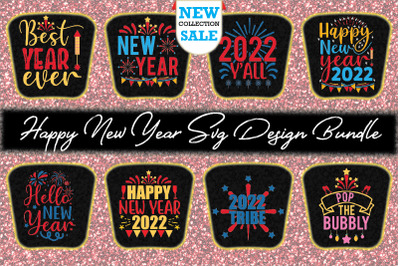 Happy New Year Svg Design Bundle