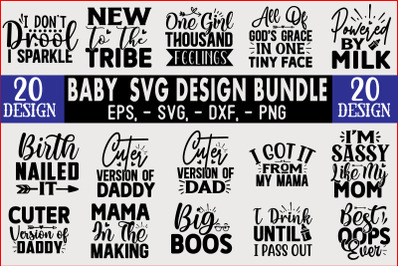 Baby  SVG T shirt Design Bundle