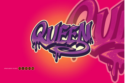 Queen Style Graffiti Hip Hop Characters