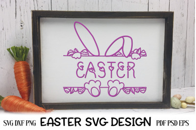 Easter Bunny SVG. Happy Easter Day. Easter SVG Cut File.