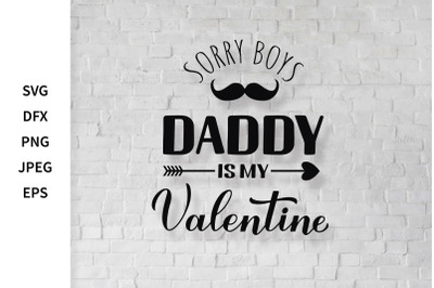 Daddy is my Valentine. Valentines day for kids