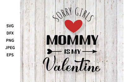 Mommy is my Valentine. Valentines Day for kids