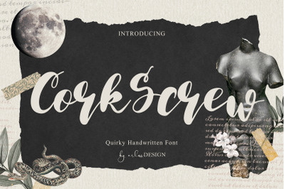 CorkScrw - Quirky Handwritten Font
