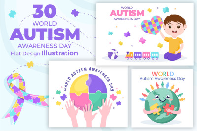 30 World Autism Awareness Day Illustration