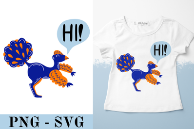 Hello, hi svg. Dinosaur SVG. Kids Sublimation PNG