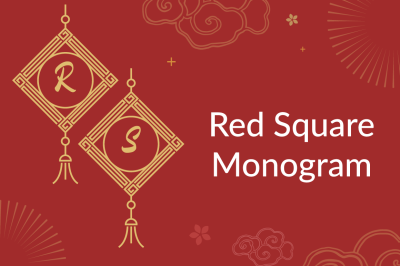 Red Square Monogram