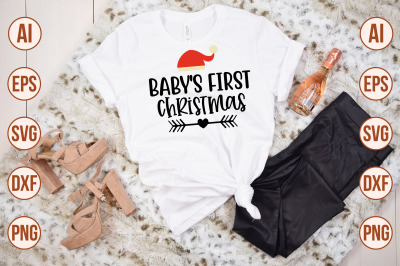 Baby&#039;s First Christmas svg