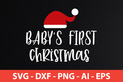 Baby&#039;s First Christmas svg