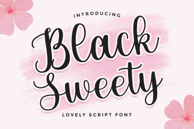 Black Sweety - Handwritten Script Font