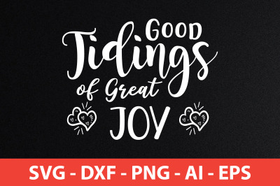 Good Tidings of Great Joy svg cut file