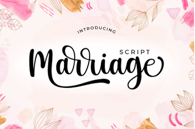 Marriage Script - Handwritten Script Font