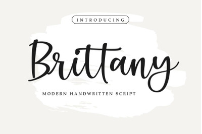 Brittany - Handwritten Script Font