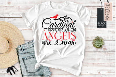 Cardinal Appear When Angels Are Near | Christmas Cardinal SVG