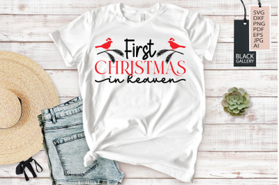 First Christmas in Heaven | Christmas Cardinal SVG